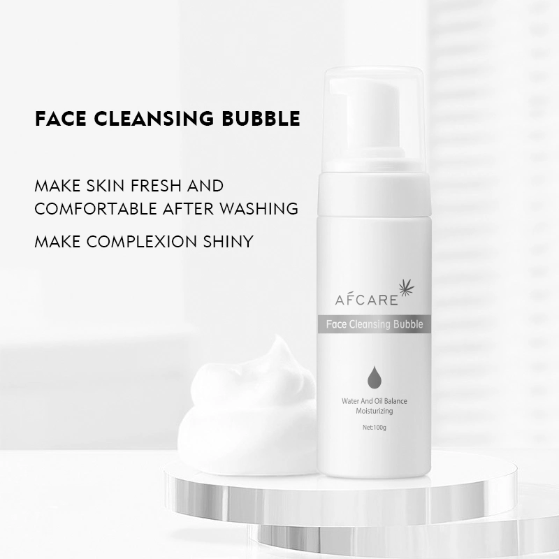 Mousse de Limpeza Facial com Nicotinamida e Colágeno, Anti Acne, Remoção de Cravos, Espuma de Limpeza Facial para Pele Oleosa