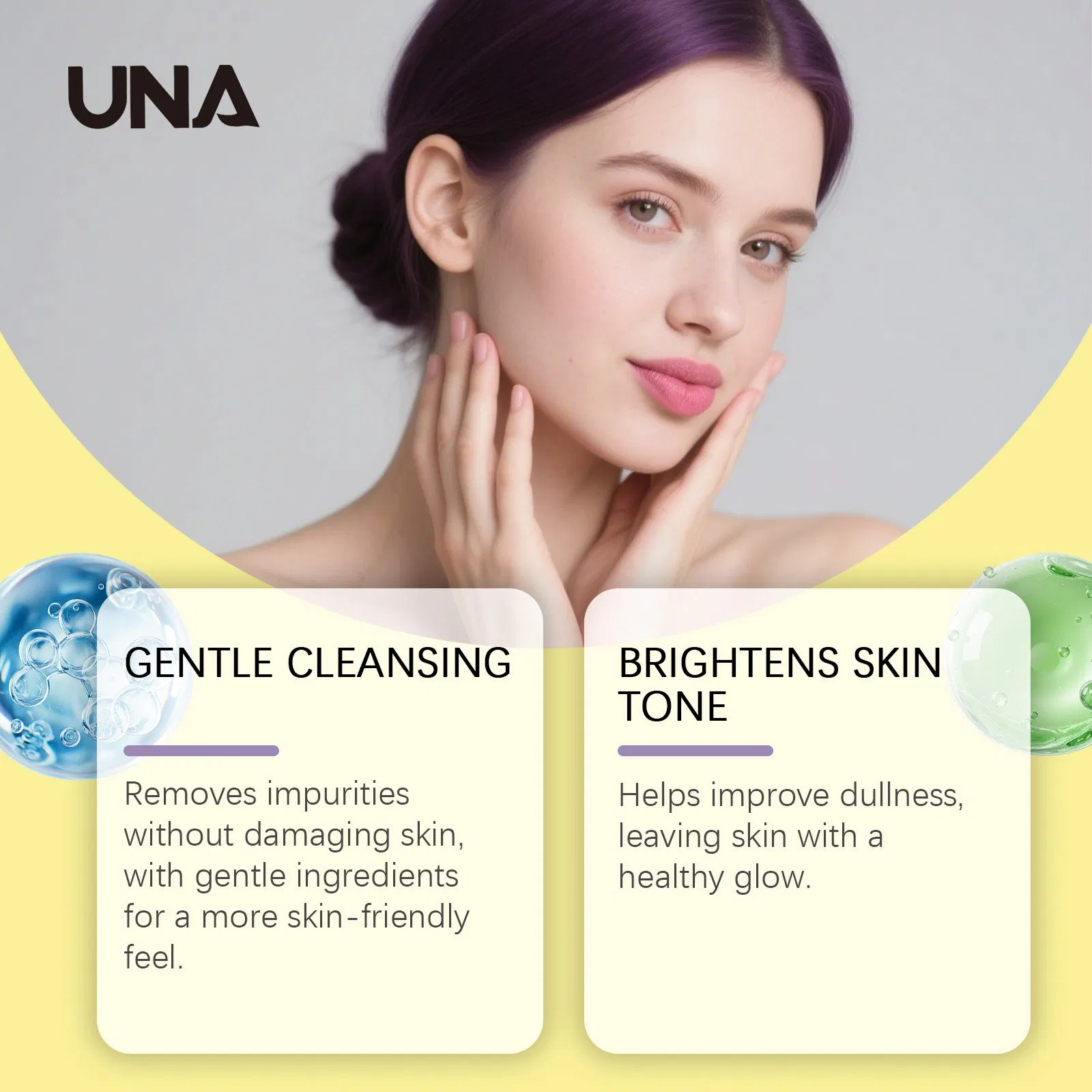 Leite de Limpeza de Cúrcuma - Refrescante, Hidratante, Nutritivo e Amigável para a Pele, Delicado, Cuidado Suave para Limpeza Facial