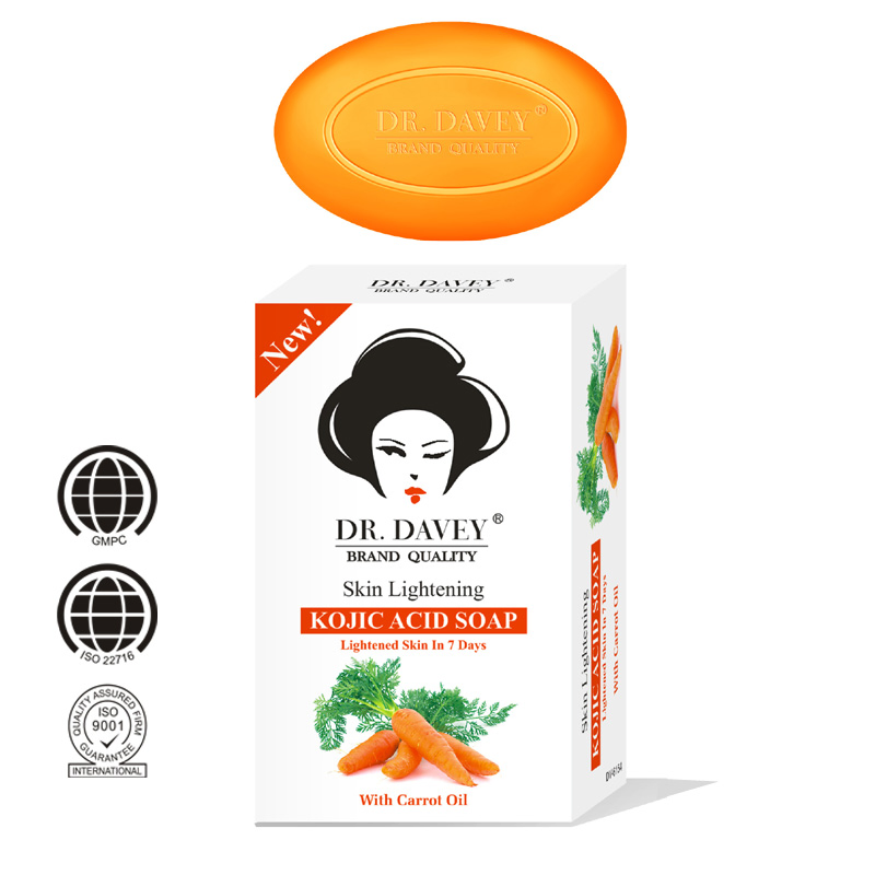 Sabonete em Barra Clareador Suave com Ácido Kojic e Óleo de Cenoura Dr. Davey