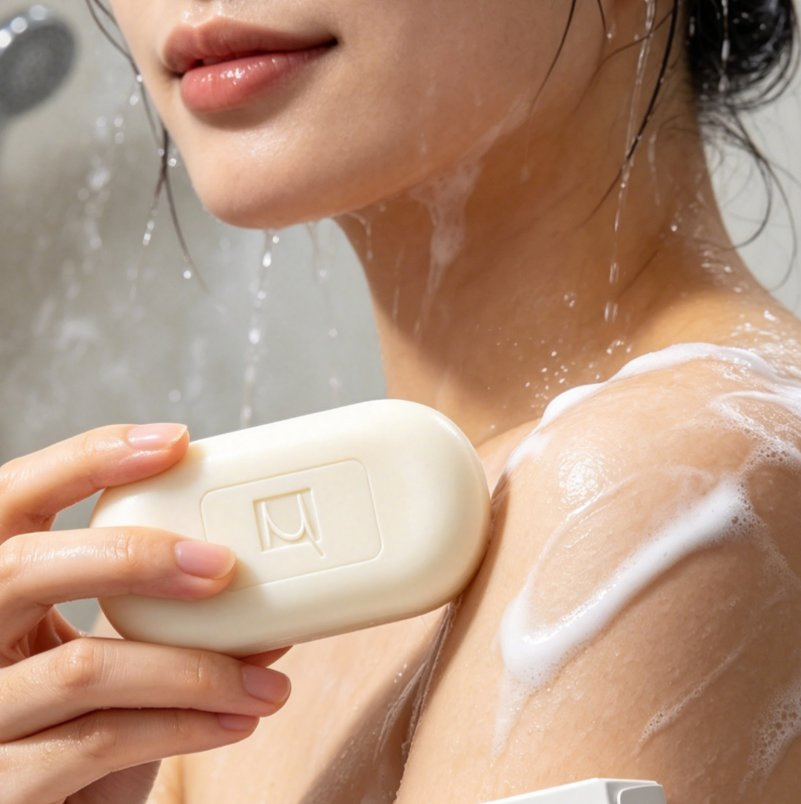 Sabonete em Barra Antibacteriano de Raiz de Isatis, Antiácaro, Limpeza Profunda dos Poros para Pele Oleosa e Propensa a Acne, Cuidado Diário