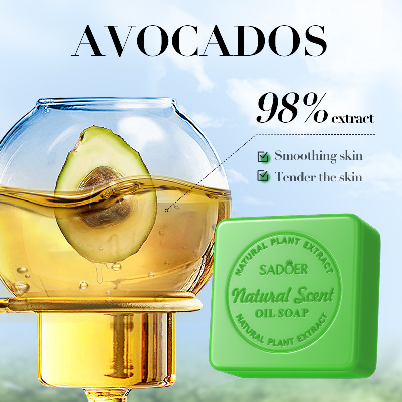 Sabonete Perfumado com Plantas e Frutas Limpeza Hidratante Produto para Cuidados com a Pele 100g