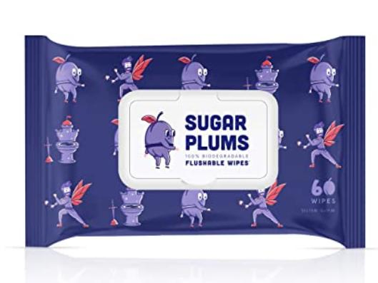 Toalhetes de Limpeza Flushable para Cuidados Pessoais com Aloe
