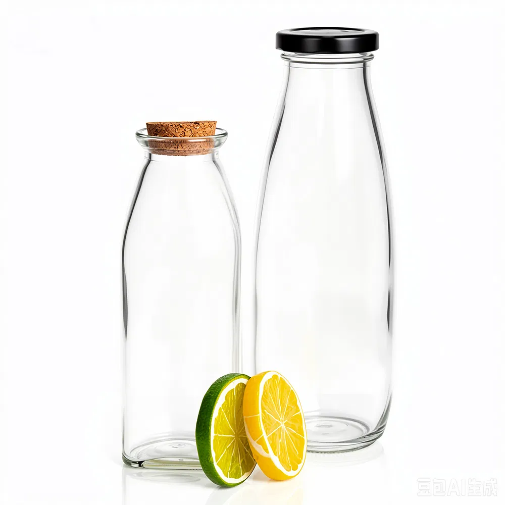 Top Qualidade 1000ml 500ml 250ml Garrafa De Vidro Vazia Sem Chumbo Para Leite De Café