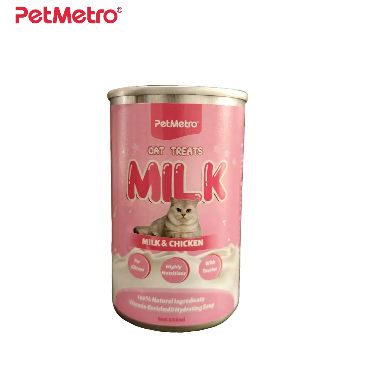 Sopa de Nutrição para Gatos com Rótulo Limpo e Sem Conservantes, Leite de Cabra para Gatos