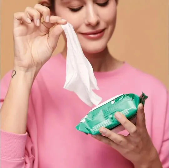 Toalhetes Removedores de Maquiagem Hipoalergênicos para Uso Comercial Toalha Higiênica Úmida Toalhete Facial Bom Serviço Limpeza Descartável Natural Toalhetes para o Rosto e Mãos Toalhete Facial