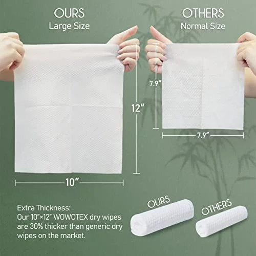 Toalhas de Rosto de Viscose de Bambu Ecológicas para Limpeza Suave
