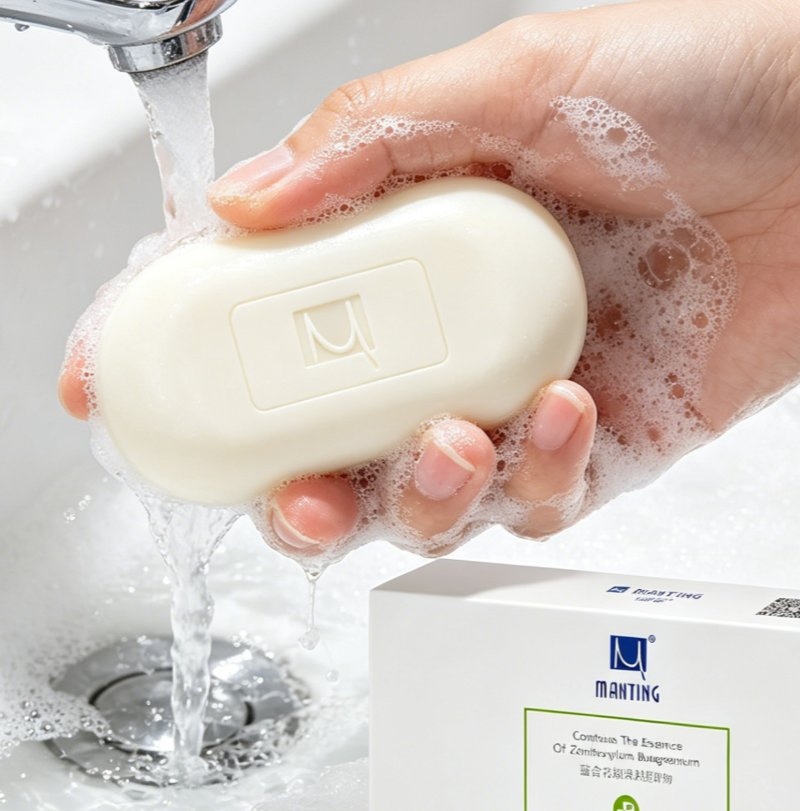 Sabonete em Barra Antibacteriano de Raiz de Isatis, Antiácaro, Limpeza Profunda dos Poros para Pele Oleosa e Propensa a Acne, Cuidado Diário