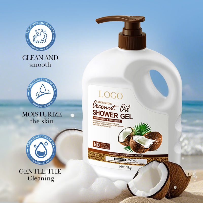Gel de Banho Hidratante Calmante e Limpeza de Óleo de Coco Ditong