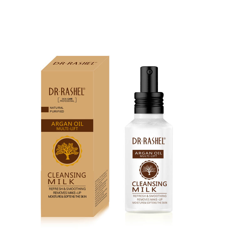 Leite de Limpeza Facial Anti-Idade com Óleo de Argan