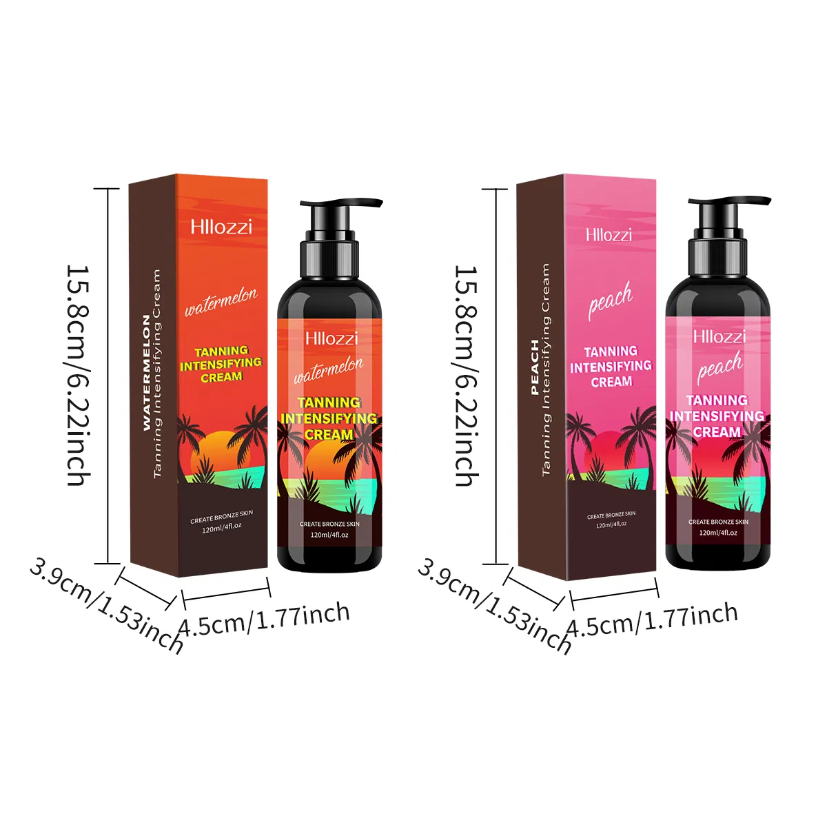 Creme Autobronzeador de Melancia de Marca Própria, Bronzeado Duradouro para a Pele, Loção Corporal Autobronzeadora, Suprimento de Cuidados com a Pele de Salão