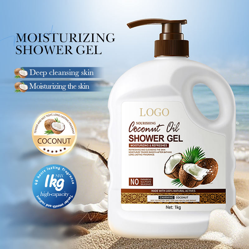 Gel de Banho Hidratante Calmante e Limpeza de Óleo de Coco Ditong