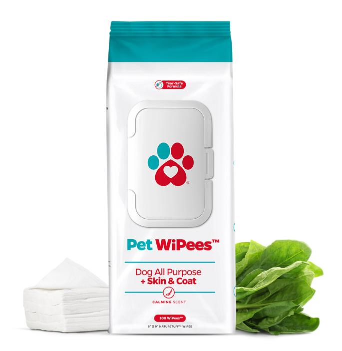 Toalhetes de Limpeza Facial e Corporal Daily Care Paws para Animais de Estimação com Extrato de Óleo de Melaleuca para Pelagem Nutriente
