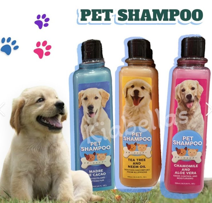 Shampoo Natural Orgânico para Cães Ecológico Antimicrobiano Limpeza Suave Produto de Lavagem para Animais de Estimação