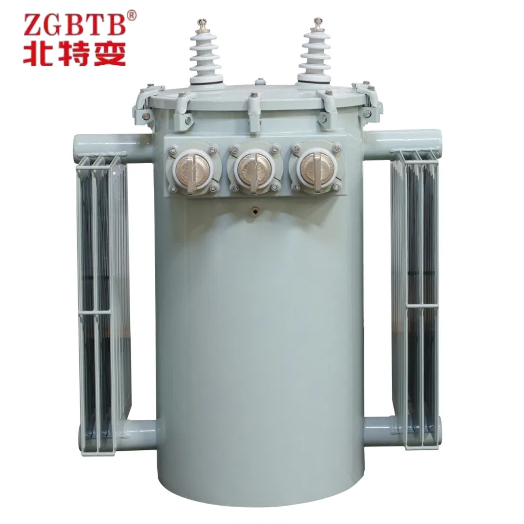 Single-Phase Pole Mounted Transformer Side View