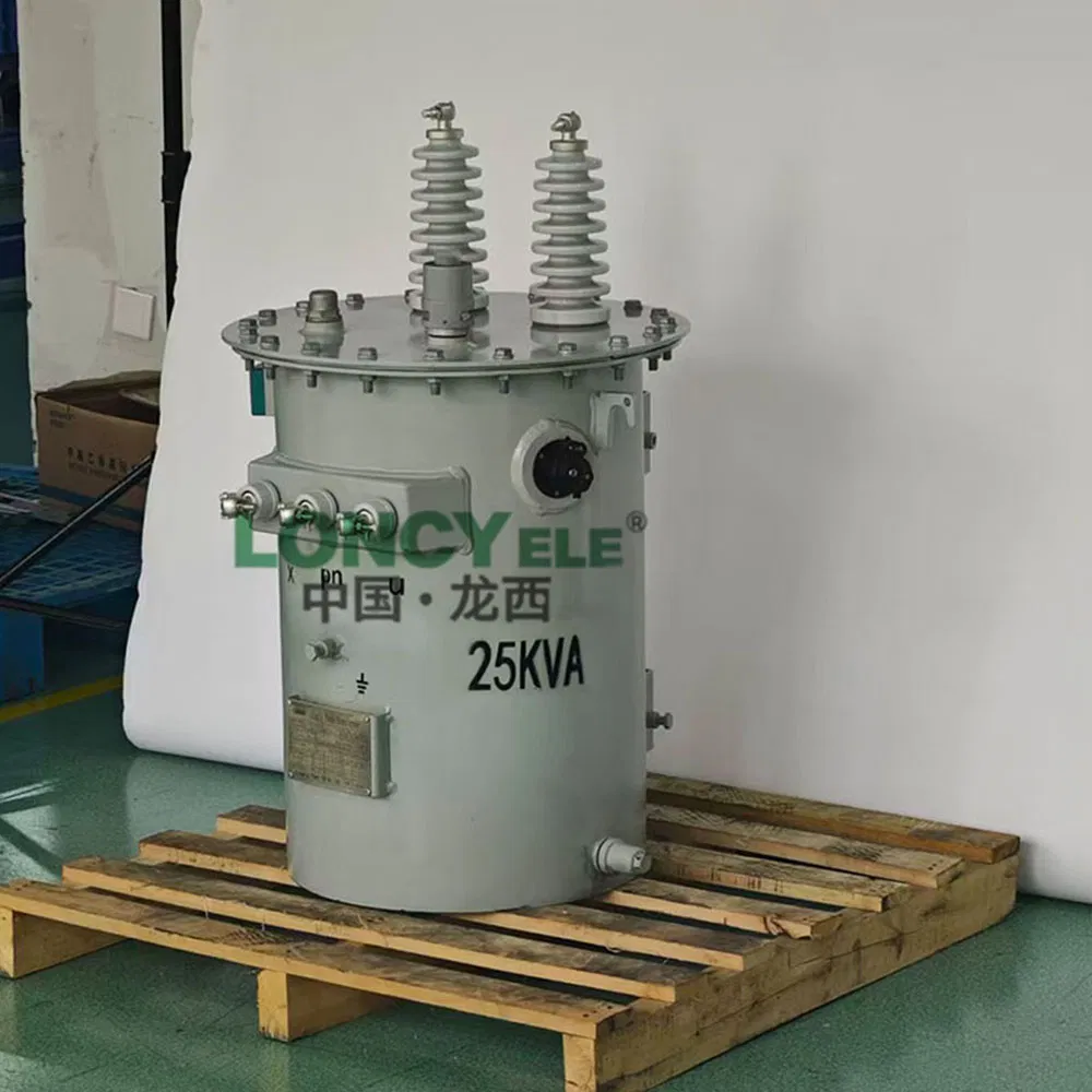 High Efficiency Durable 25kVA Single Phase Oil Immersed Pole Mounted Transformer