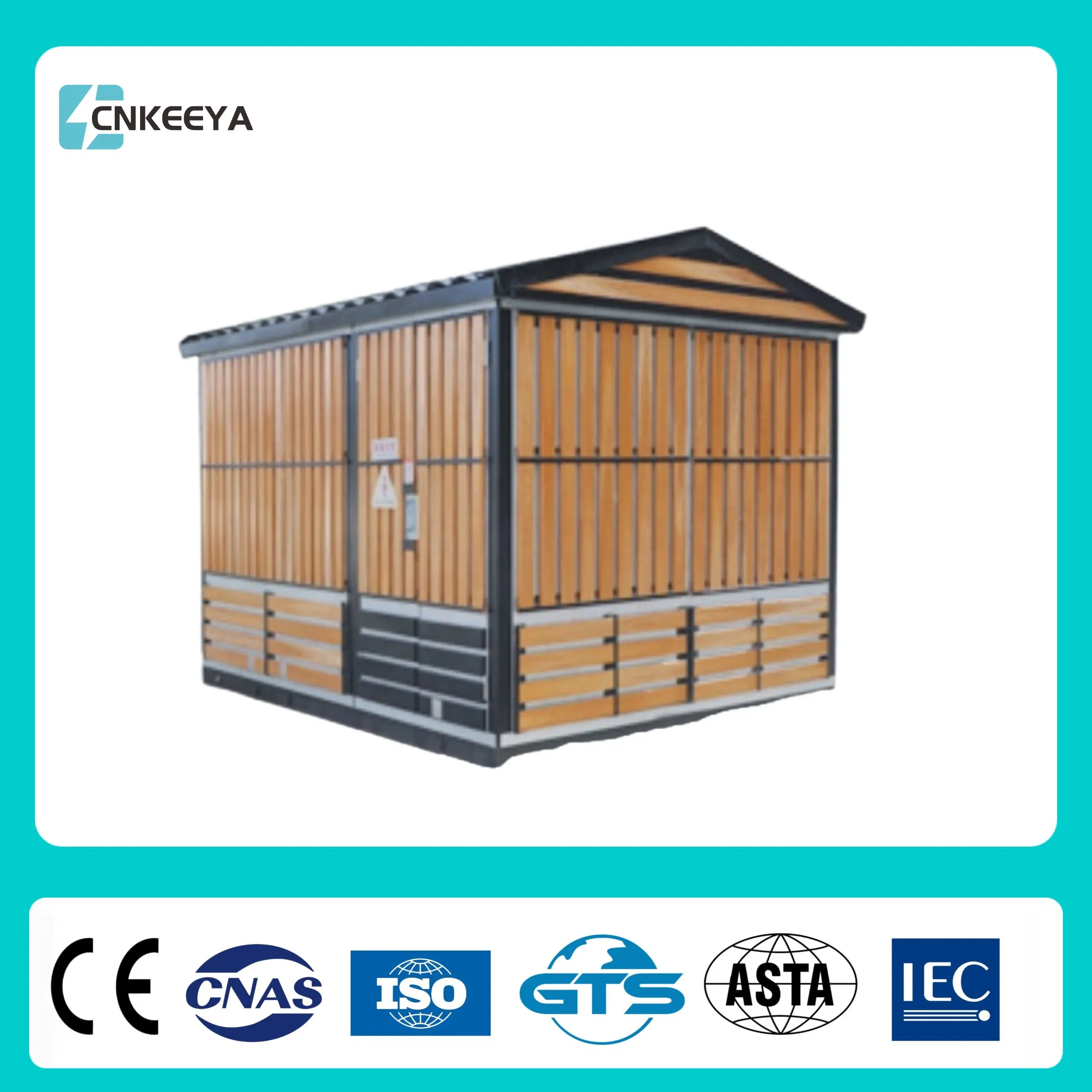 Cnkeeya 33kv 11kv 800kVA/ 630kVA Compact Prefabricated Electrical Substation with Oil/Dry Pad-Mounted Transformer