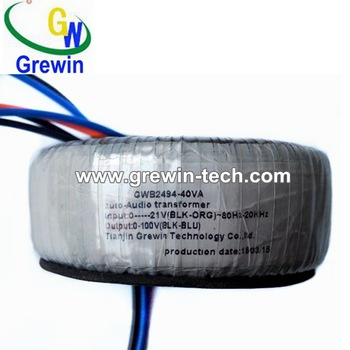 Tianjin Grewin High Effiiency Versatile 110va 125va 350va 850va Toroidal Transformer with ISO9001: 2015 IEC CB Approvals