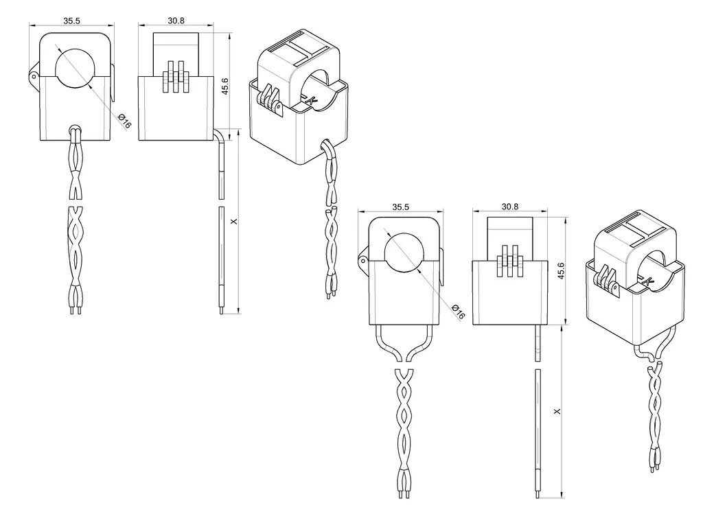XH-SCT-T16 Dimensions
