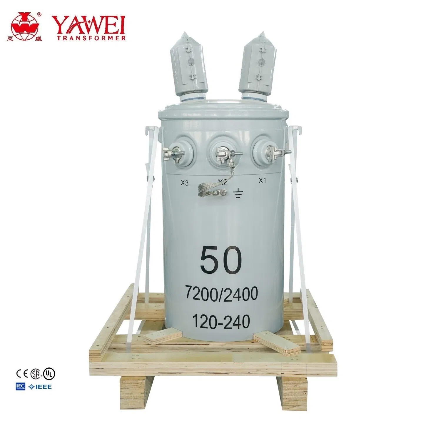 Yawei Hot Sales Customized Single-Phase Oil-Immersed Power Transformer 5kVA~500kVA Pole Mounted Transformer
