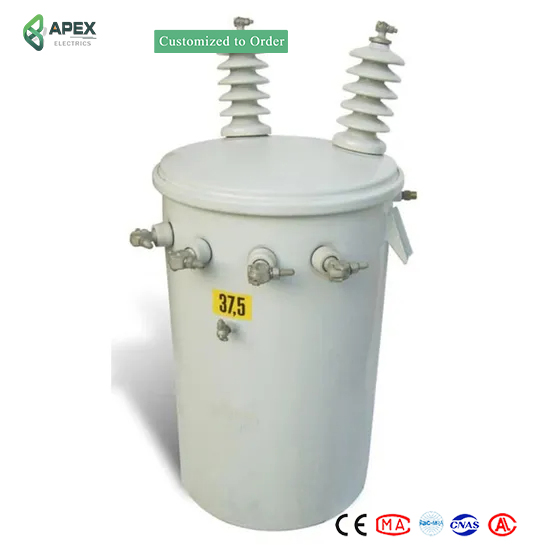 10kv 11kv 12kv 50kVA 100kVA 200kVA Pole Mounted Transformer Best Price