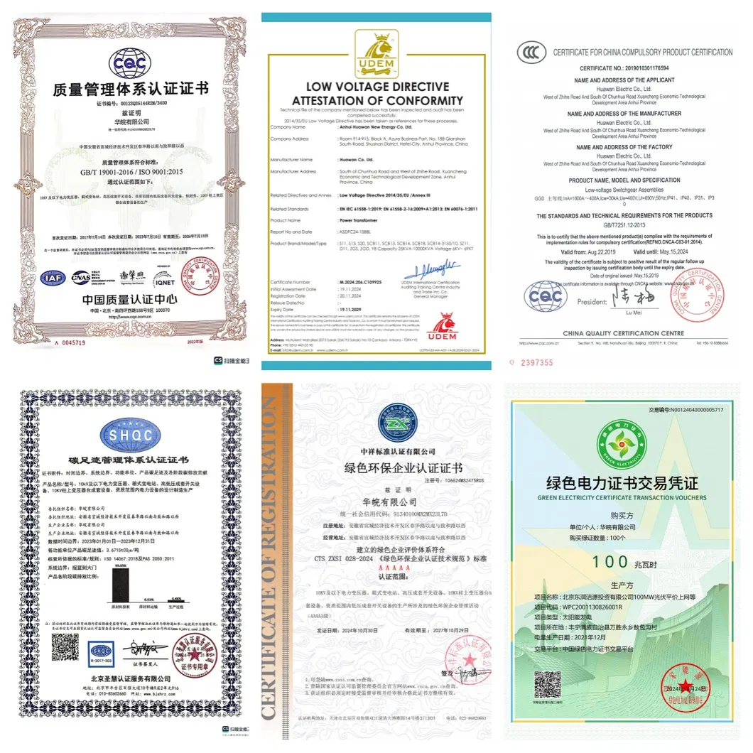 Certifications