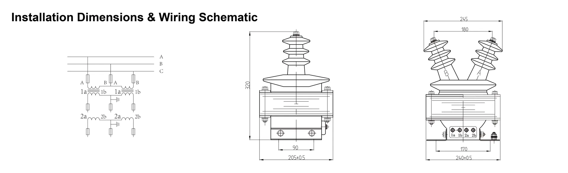 JDZ-10 Transformer Dimensions