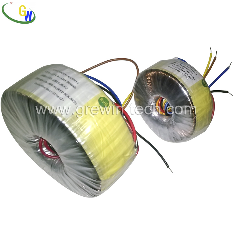 Tianjin Grewin High Effiiency Versatile 110va 125va 350va 850va Toroidal Transformer with ISO9001: 2015 IEC CB Approvals