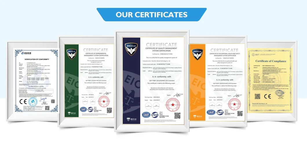 Certificates