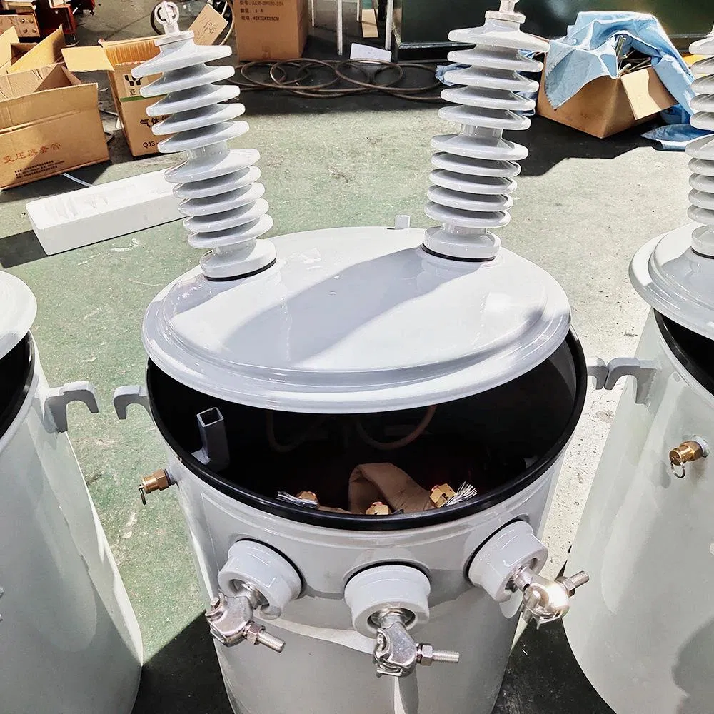 Huawan Single Phase Pole Mounted Oil Immersed Transformer 10kVA/25kVA/37.5kVA/75kVA