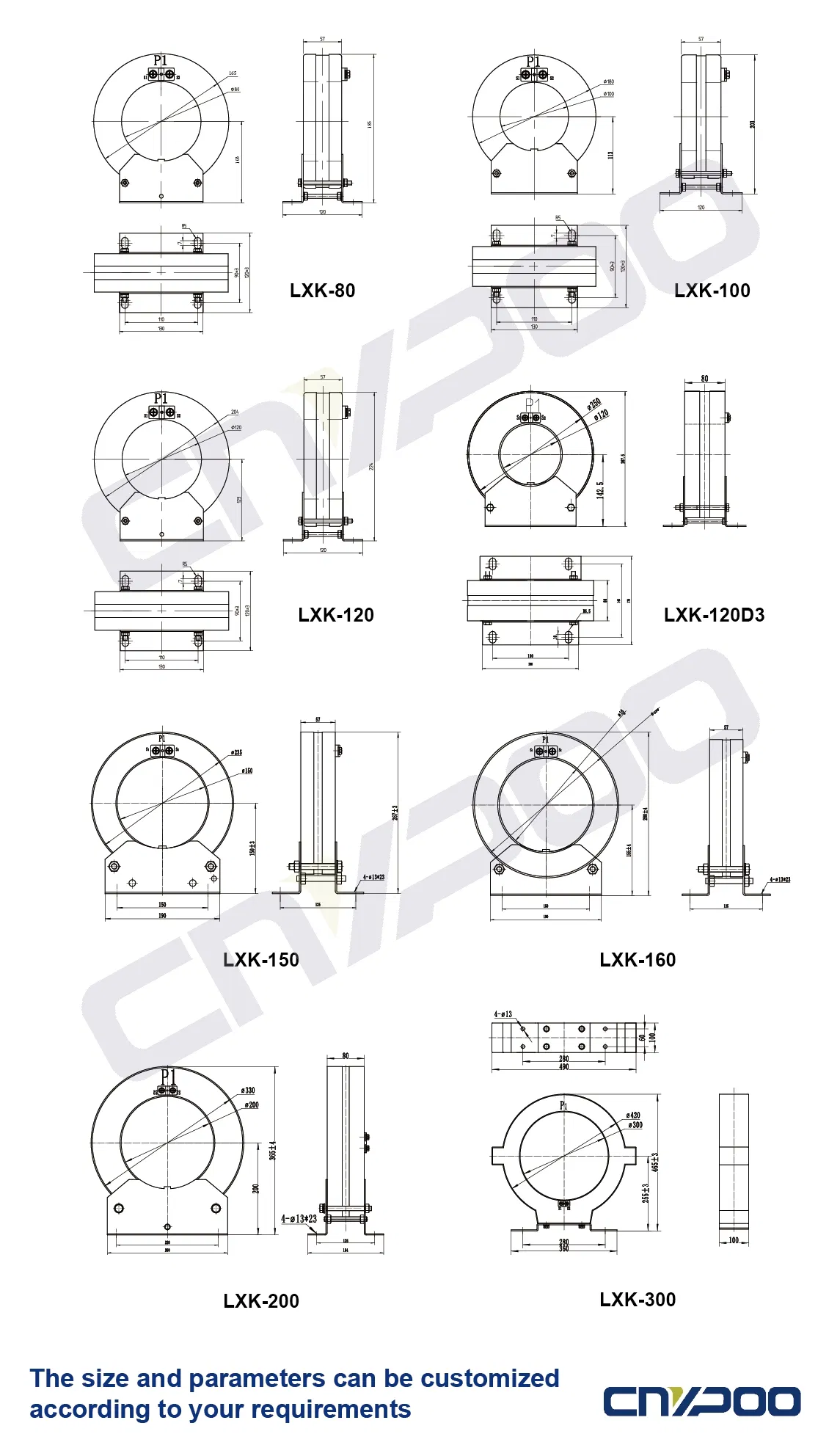 Zero Sequence Ring Type Current Transformer Lxk