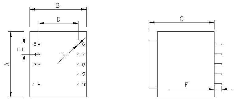 Transformer Technical Drawing