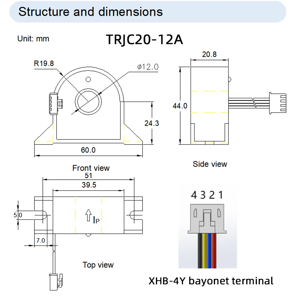 TR High Precision New Energy Monitoring and Measurement Using AC/DC Current Sensor Transformer Toroidal Current Transformer