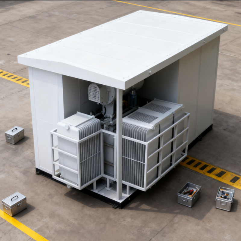 Compact 10mva Box-Type Transformer Prefabricated Substation with 40.5kv for Wind Farms