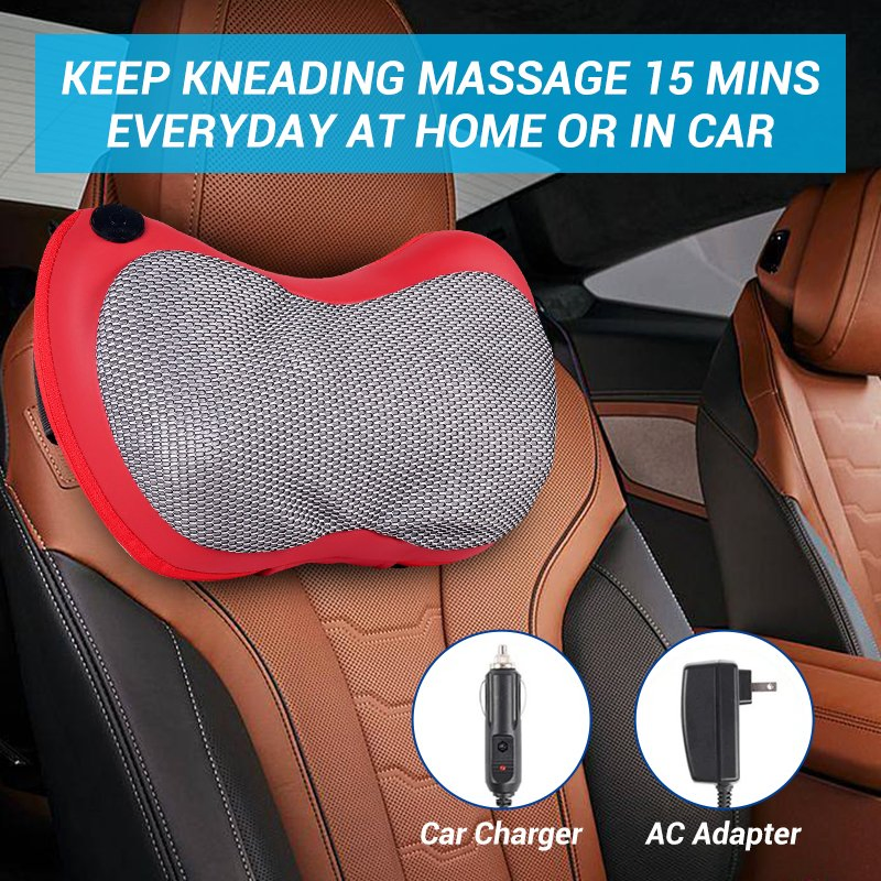 Shiatsu Massage Pillow Electric Car and Home Sale Leather Body Shoulder