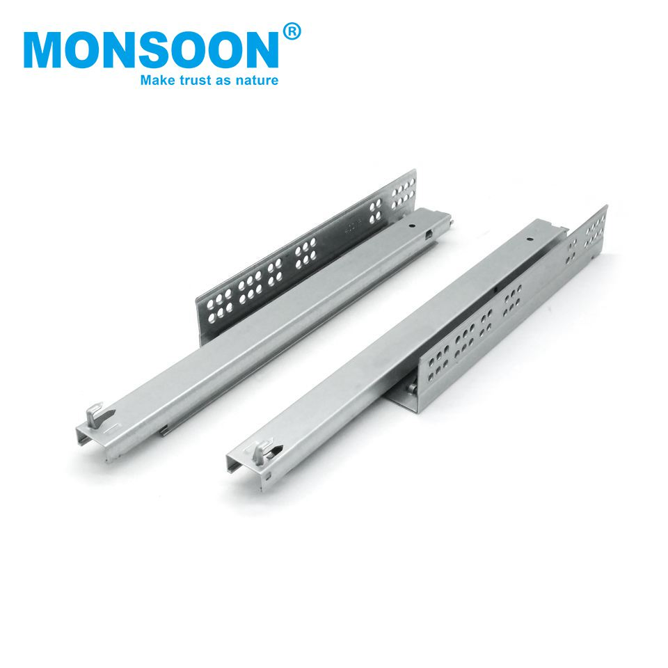 Kitchen Cabinet 84mm Height Double Wall Zinc Plated Rimless Type Correderas Electrical Slim Ultrabox-Glass Drawer System with High Penetration Glass