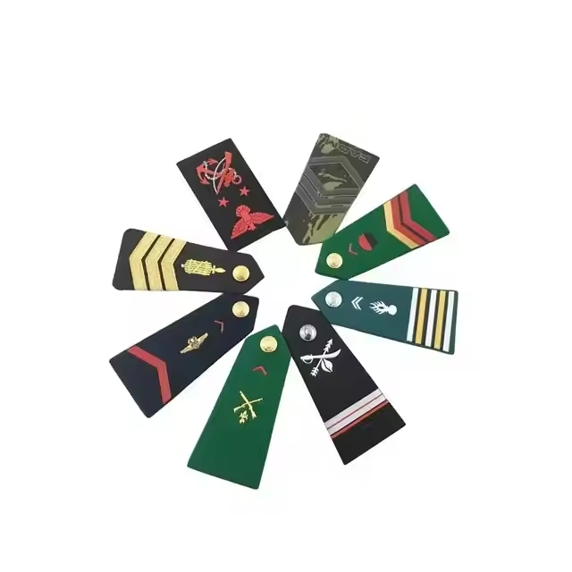 Custom Logo Lapel Pin Epaulet Uniform Shoulder Badge Security Epaulette