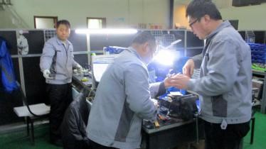 Final assembly of medical devices at Tandir Medical Plant 2 production line