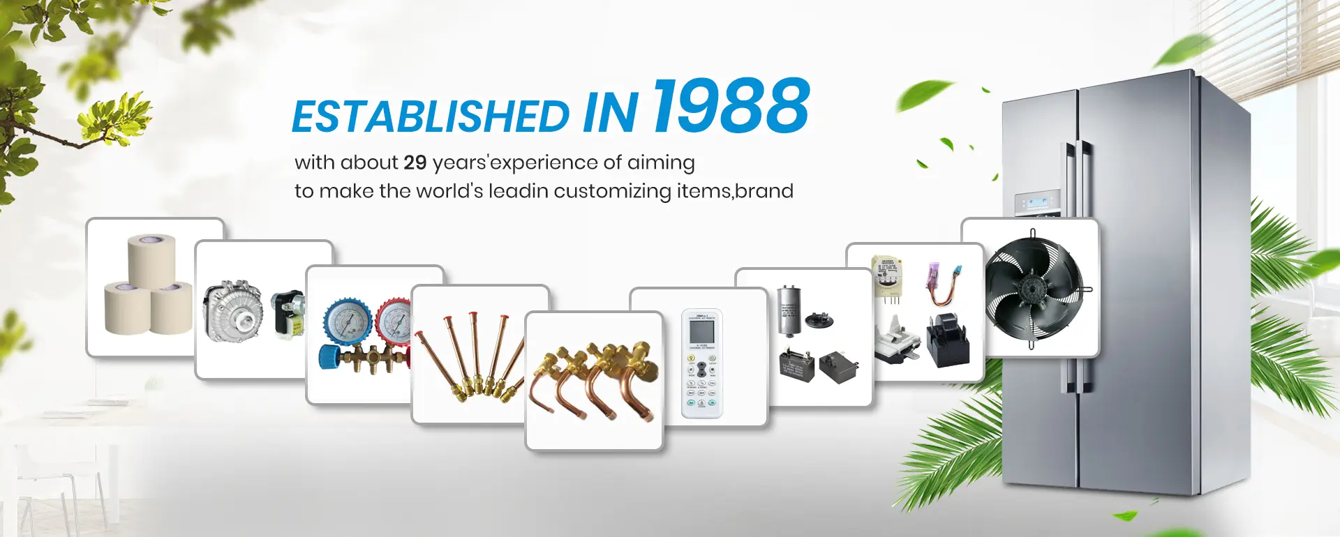 Taojun refrigeration parts exported globally to Europe, Americas, Asia and Middle East