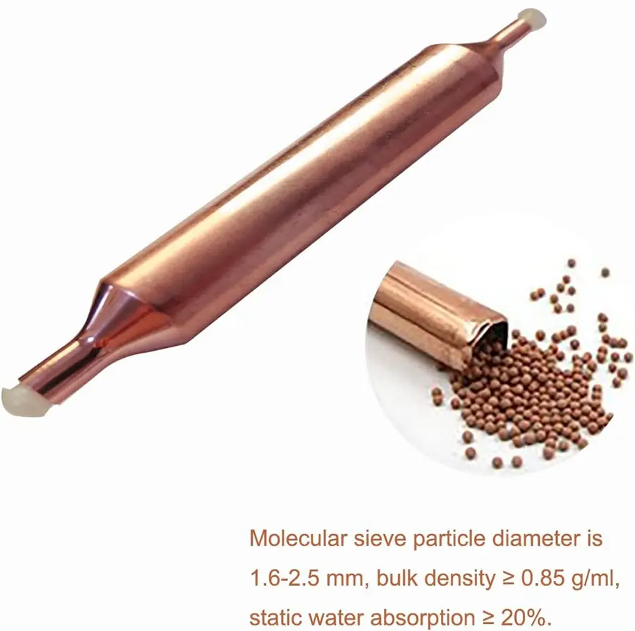 Copper filter drier product display 1