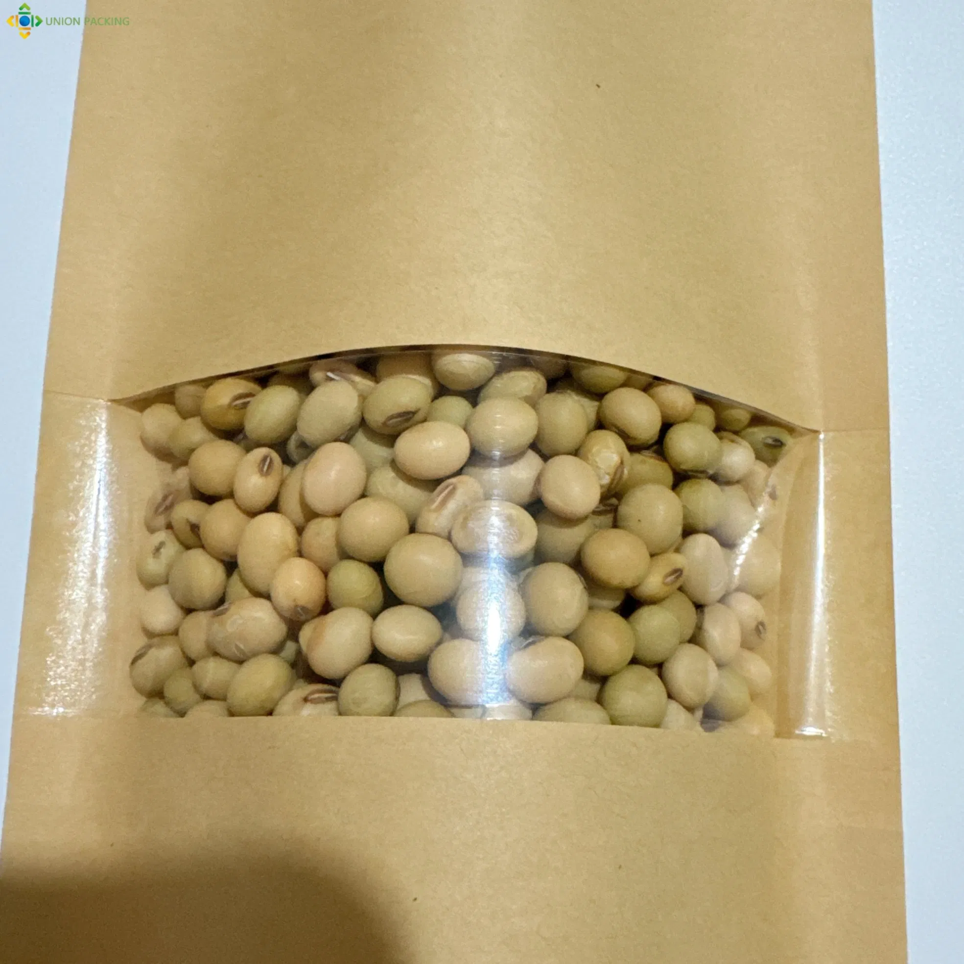 Food Product Packaging with Kraft Paper, Stand up and Window Features