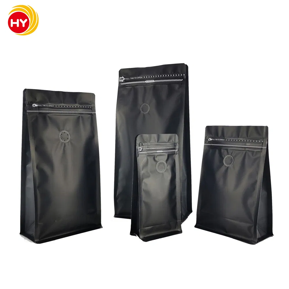 China Supplier Packaging Material Stand up Pouch Coffee Bean Pouch Packaging with Plastic Zipper Top and Aluminum Foil
