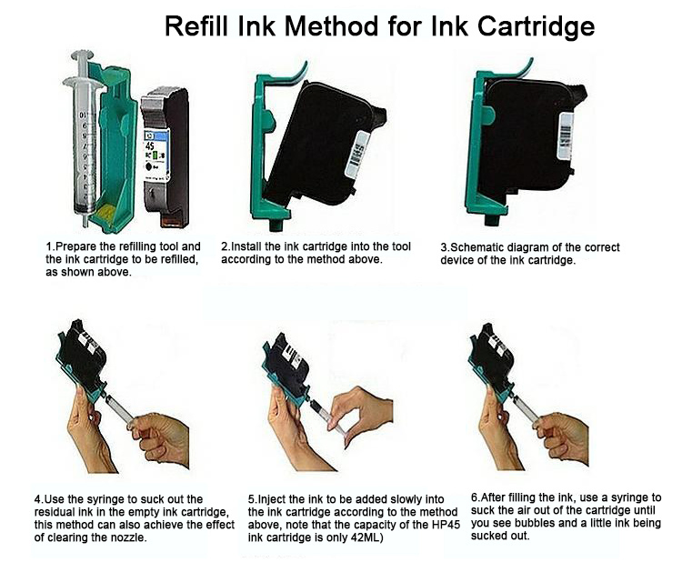 Refillable Water Print Ink Cartridge for Pororus Material Print