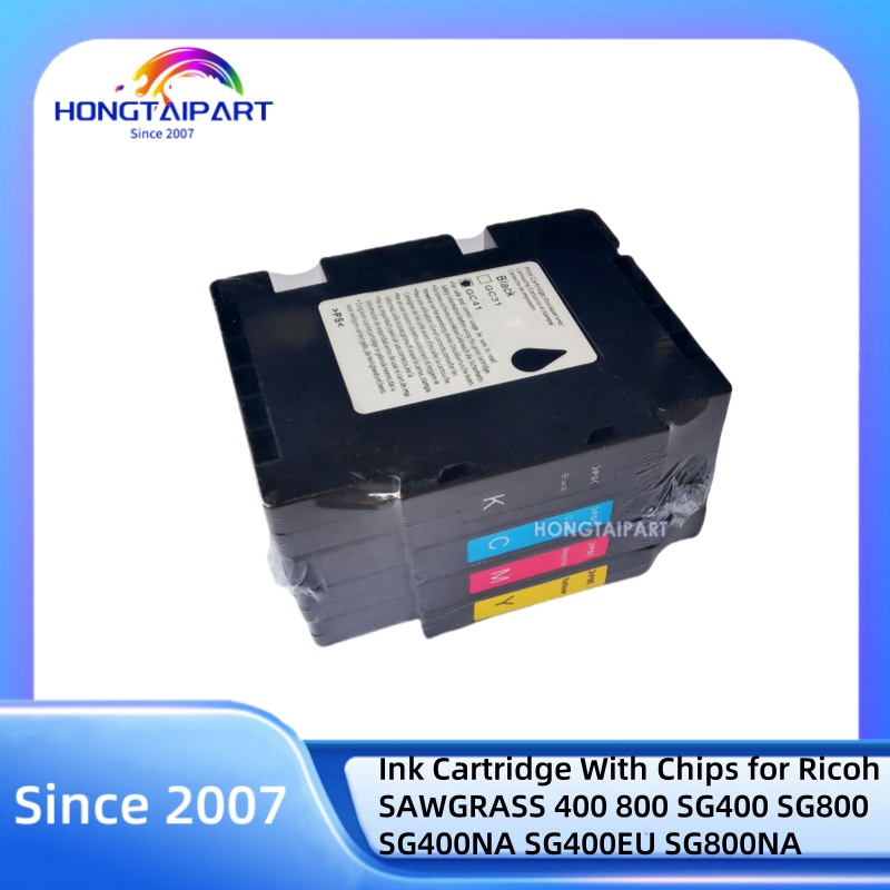 Compatible Empty Refillable Ink Cartridge with Chips for Ricoh Sawgrass 400 800 Sg400 Sg800 Sg400na Sg400EU Sg800na Sublimation Printer Refillable Cartridges