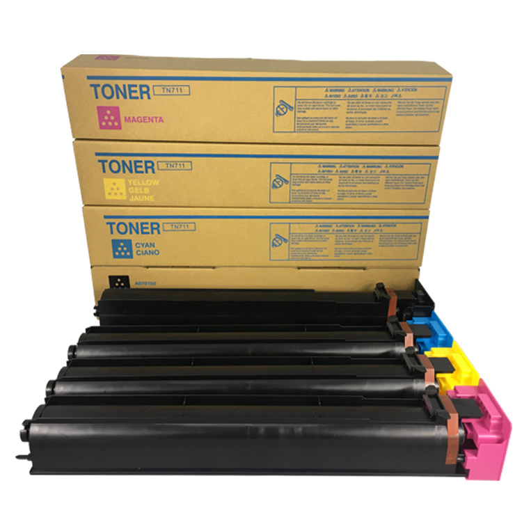 Refillable Compatible Toner Cartridge Tn711 for Konica Minolta Bizhub C654 C754 Copier
