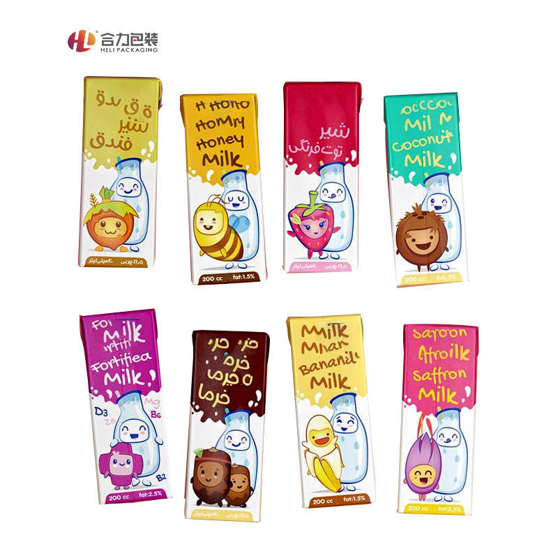 Aseptic Juice and Milk Aluminum Foil Paper Liquid Pak Material Box Packaging Products