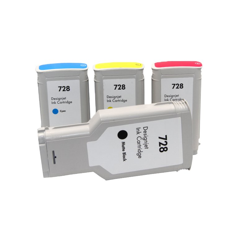 for HP 728 Ink Cartridges with Chip for HP Designjet T730 T830 Printer Refillable 728 Compatible Empty HP 728 Ink Cartridge