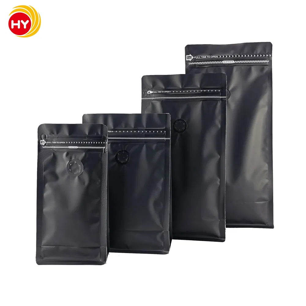 China Supplier Packaging Material Stand up Pouch Coffee Bean Pouch Packaging with Plastic Zipper Top and Aluminum Foil