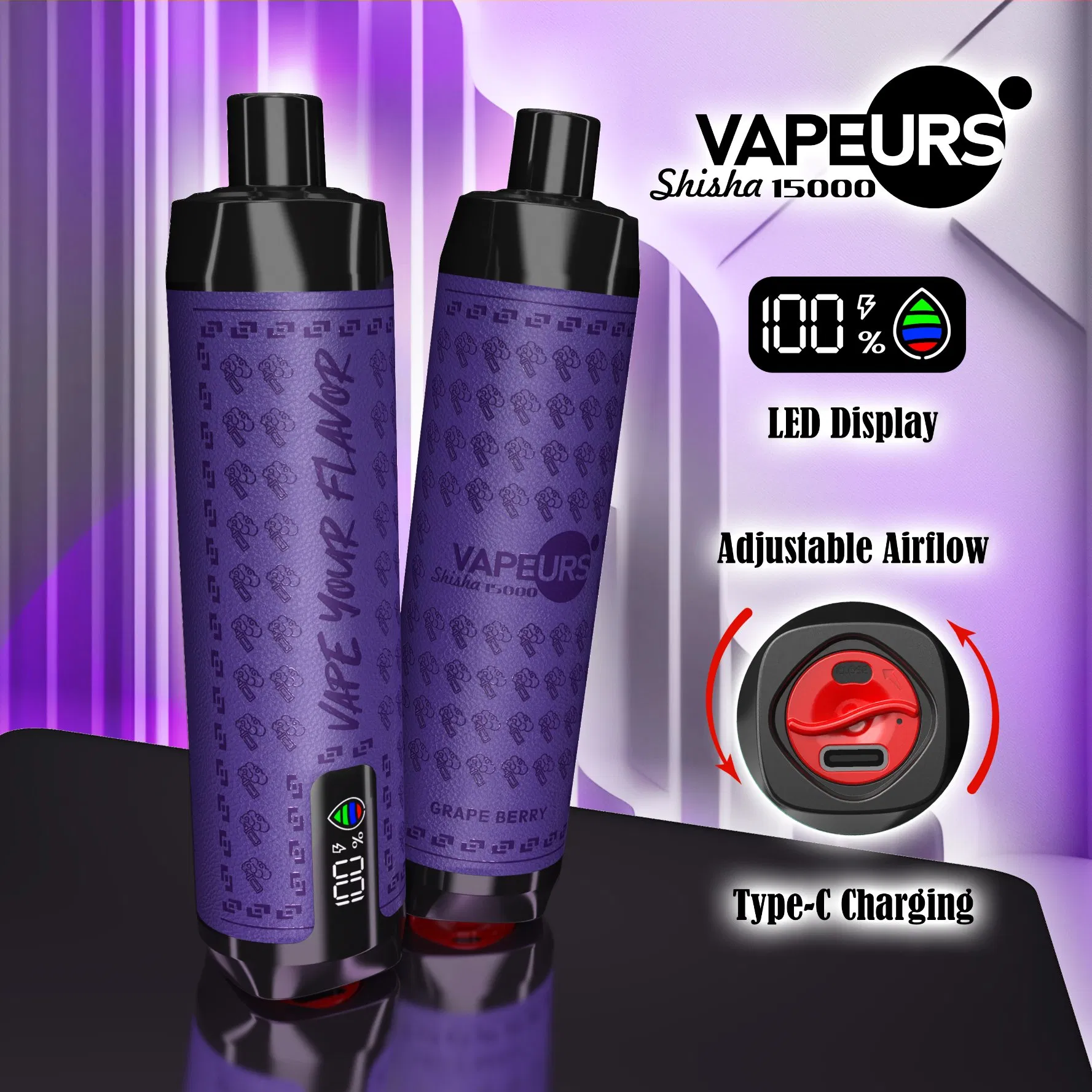 Vapeurs Dtl 15K Puffs Hookah Disposable Vape Next Shisha Vape Euwarehouse Wape Puff Energy Pen E Hookah Charger
