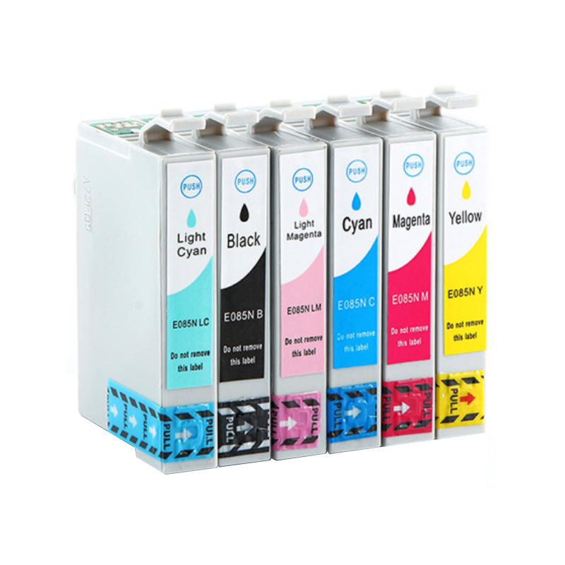 Prospect Factory Sale 85n T0851n-T0856n Empty Refillable Ink Cartridge with Reset Chip for Epson Stylus Photo 1390 T60 Inkjet Printer Ink