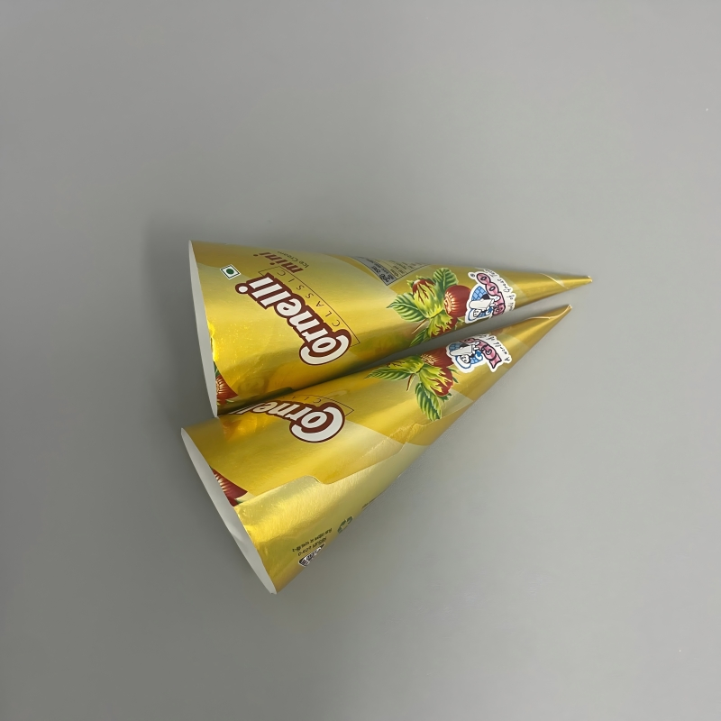 Custom Printed Disposable Food Grade Ice Cream Cone Packaging
